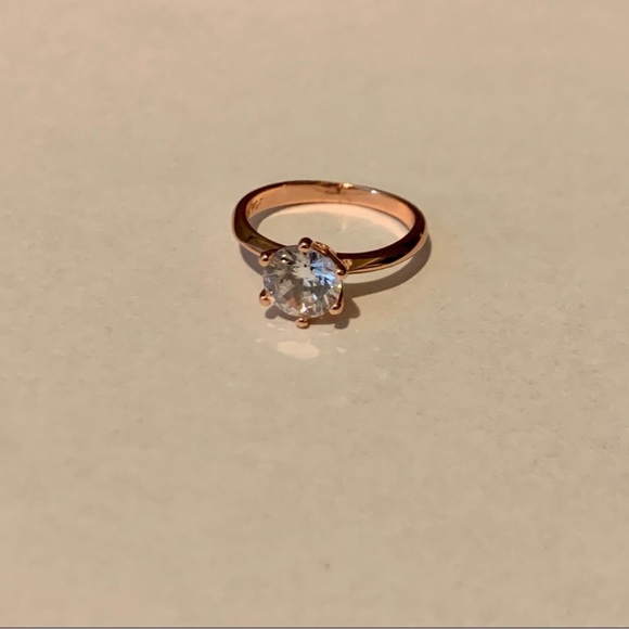 18K Rose Gold Diamond Ring Size 6 - Picture 12 of 13